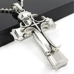 Men's Stainless Steel Cross Necklace