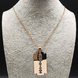 Razor Blade Pendant Necklace