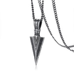 Men Pendant Necklaces, Gothic Vintage Angel Wings Feather Pendant Stainless Steel Necklaces. Man Jewely