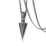 Men Pendant Necklaces, Gothic Vintage Angel Wings Feather Pendant Stainless Steel Necklaces. Man Jewely