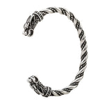 LANGHONG 1pcs Viking Bracelet and Bangle Wolf Head Bracelet For Men and Women Talisman Jewelry