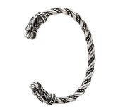 LANGHONG 1pcs Viking Bracelet and Bangle Wolf Head Bracelet For Men and Women Talisman Jewelry