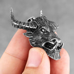 Domineering Bull Demon Tauren Stainless Steel Men Necklaces Pendants Chain for Boyfriend Male Jewelry Creativity Gift Wholesale
