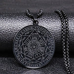 Witchcraft Pentagram Stainless Steel Chain Necklace for Men Gold Color Necklaces & Pendants Jewelry collier homme N2045S02