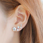 Crystal Flower Earrings