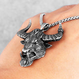 Domineering Bull Demon Tauren Stainless Steel Men Necklaces Pendants Chain for Boyfriend Male Jewelry Creativity Gift Wholesale