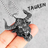 Domineering Bull Demon Tauren Stainless Steel Men Necklaces Pendants Chain for Boyfriend Male Jewelry Creativity Gift Wholesale