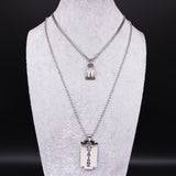 Razor Blade Pendant Necklace
