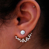Crystal Flower Earrings