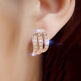 Crystal Flower Earrings