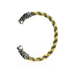 LANGHONG 1pcs Viking Bracelet and Bangle Wolf Head Bracelet For Men and Women Talisman Jewelry