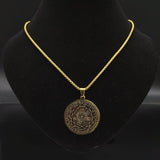 Witchcraft Pentagram Stainless Steel Chain Necklace for Men Gold Color Necklaces & Pendants Jewelry collier homme N2045S02