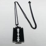 Razor Blade Pendant Necklace