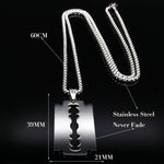 Razor Blade Pendant Necklace