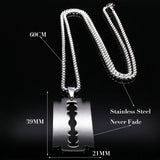 Razor Blade Pendant Necklace