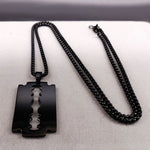 Razor Blade Pendant Necklace