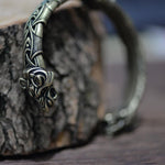 LANGHONG 1pcs Viking Bracelet and Bangle Wolf Head Bracelet For Men and Women Talisman Jewelry
