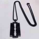 Razor Blade Pendant Necklace