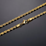 Stainless Steel Rope Chain Necklace