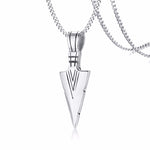 Men Pendant Necklaces, Gothic Vintage Angel Wings Feather Pendant Stainless Steel Necklaces. Man Jewely