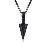Men Pendant Necklaces, Gothic Vintage Angel Wings Feather Pendant Stainless Steel Necklaces. Man Jewely