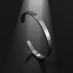 Silver Color Feather Cuff Bracelet for Men Women Vintage Adjustable Bracelet Bangle Fashion Jewelry
