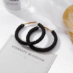 POXAM New Korean Statement Earrings for women Black Cute Arcylic Geometric Drop Small Female Earrings Brincos 2022 Trend Jewelry