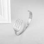 Silver Color Feather Cuff Bracelet for Men Women Vintage Adjustable Bracelet Bangle Fashion Jewelry
