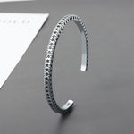 Silver Color Feather Cuff Bracelet for Men Women Vintage Adjustable Bracelet Bangle Fashion Jewelry