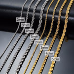 Stainless Steel Rope Chain Necklace