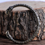 LANGHONG 1pcs Viking Bracelet and Bangle Wolf Head Bracelet For Men and Women Talisman Jewelry
