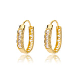 Square Circle Hoop Earrings For Women Luxury Stainless Steel Earring 2023 Trend Elegant Wedding Jewelry Couple Gift aretes mujer