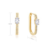 Square Circle Hoop Earrings For Women Luxury Stainless Steel Earring 2023 Trend Elegant Wedding Jewelry Couple Gift aretes mujer