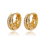 Square Circle Hoop Earrings For Women Luxury Stainless Steel Earring 2023 Trend Elegant Wedding Jewelry Couple Gift aretes mujer