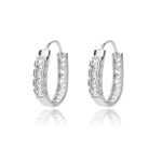 Square Circle Hoop Earrings For Women Luxury Stainless Steel Earring 2023 Trend Elegant Wedding Jewelry Couple Gift aretes mujer