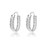Square Circle Hoop Earrings For Women Luxury Stainless Steel Earring 2023 Trend Elegant Wedding Jewelry Couple Gift aretes mujer
