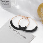 POXAM New Korean Statement Earrings for women Black Cute Arcylic Geometric Drop Small Female Earrings Brincos 2022 Trend Jewelry
