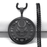 Jewish Tetragrammaton Hebrew Pentagram Stainless Steel Necklaces for Men Gold Color Male Chain Jewelry colar masculino N1163S