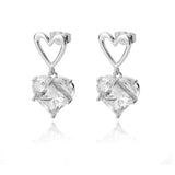 Square Circle Hoop Earrings For Women Luxury Stainless Steel Earring 2023 Trend Elegant Wedding Jewelry Couple Gift aretes mujer