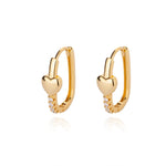 Square Circle Hoop Earrings For Women Luxury Stainless Steel Earring 2023 Trend Elegant Wedding Jewelry Couple Gift aretes mujer