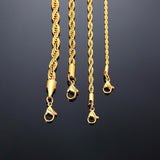 Stainless Steel Rope Chain Necklace