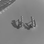 LATS 2022 New Design Irregular U-shaped Gold Color Earrings for Woman Korean Crystal Fashion Jewelry Unusual Accessories Girls