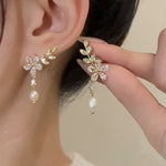 Crystal Flower Earrings