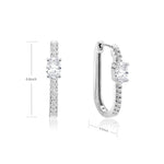 Square Circle Hoop Earrings For Women Luxury Stainless Steel Earring 2023 Trend Elegant Wedding Jewelry Couple Gift aretes mujer