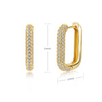 Square Circle Hoop Earrings For Women Luxury Stainless Steel Earring 2023 Trend Elegant Wedding Jewelry Couple Gift aretes mujer