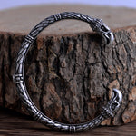LANGHONG 1pcs Viking Bracelet and Bangle Wolf Head Bracelet For Men and Women Talisman Jewelry