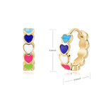 Square Circle Hoop Earrings For Women Luxury Stainless Steel Earring 2023 Trend Elegant Wedding Jewelry Couple Gift aretes mujer
