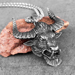 Domineering Bull Demon Tauren Stainless Steel Men Necklaces Pendants Chain for Boyfriend Male Jewelry Creativity Gift Wholesale